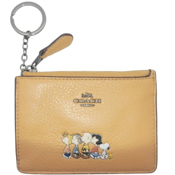 Coach x Peanuts Card Case w/ Keychain - Picture 1 of 5